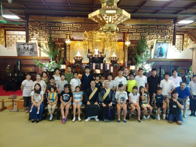 １泊２日で夏期学校行う　お看経のできるをテーマに 第11支庁　神戸布教区