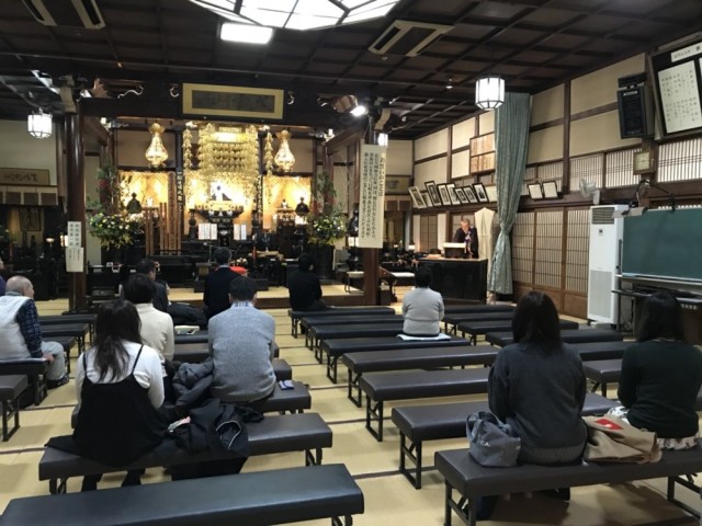 第２支庁南大阪布教区 青年部会の合格祈願助行 圓妙寺で願主７名の祈願を言上